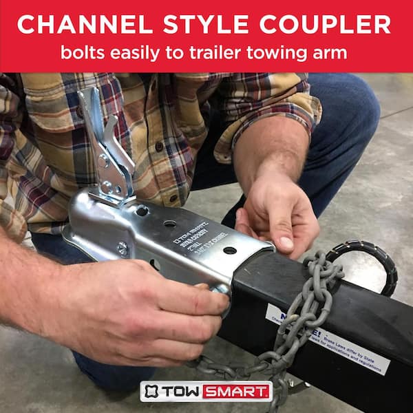 TowSmart 1-7/8 in. Ball Coupler with 2 in. to 2-1/2 in. Adjustable Collars TowSmart 1-7/8 in. Ball Coupler with 2 in. to 2-1/2 in. Adjustable Collars