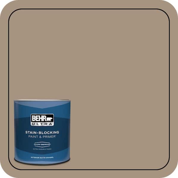BEHR ULTRA 1 qt. #PPU7-05 Pure Earth Extra Durable Satin Enamel Interior Paint & Primer