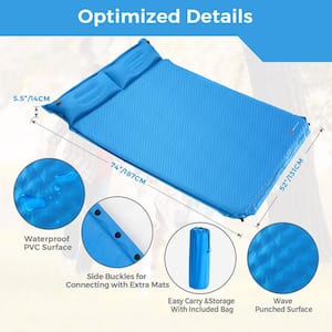 Self-Inflating Camping Mat Outdoor Sleeping Pad with Pillows Bag for Camping