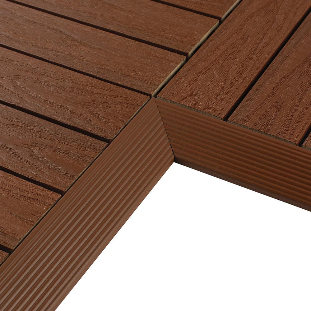 NewTechWood 1/6 ft. x 1 ft. Quick Deck Composite Deck Tile