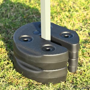 6-Pieces Weight Plates Patio Canopy Tent Gazebo Shade Umbrella Water Filled 30 lbs.