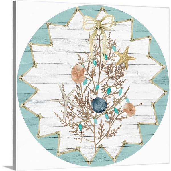 GreatBigCanvas 24 in. x 24 in. Seas and Greetings Collection G by Grace Popp Canvas Wall Art