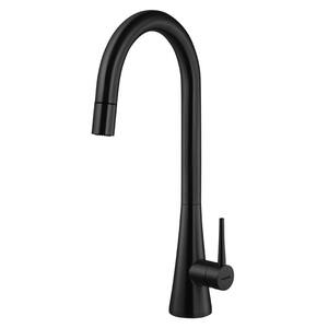 Soma Single-Handle Pull Down Sprayer Kitchen Faucet with CeraDox Technology in Matte Black