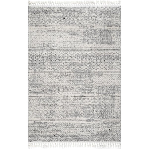 nuLOOM Francine Gray 7 ft. 10 in. x 10 ft. 10 in. Indoor Area Rug