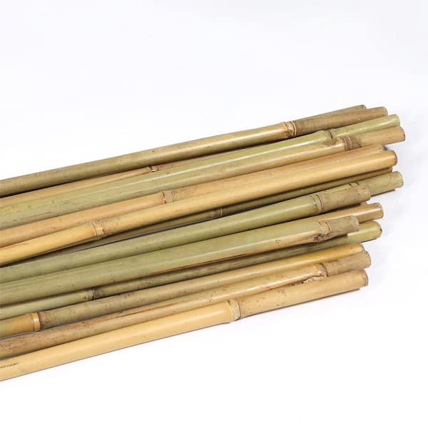 Bamboo Sticks Wooden Plant support Stick Garden canes Flower Poles  2/3/4/5/6/7Ft
