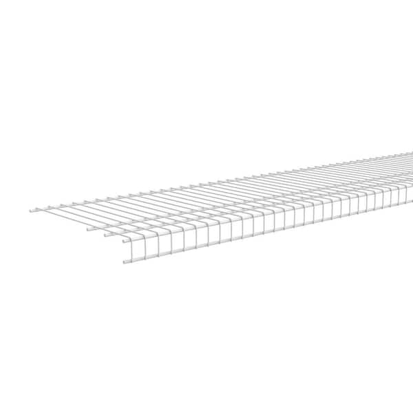 ClosetMaid ShelfTrack 144 in. L x 12 in. D White Heavy-Duty Wire Closet ...