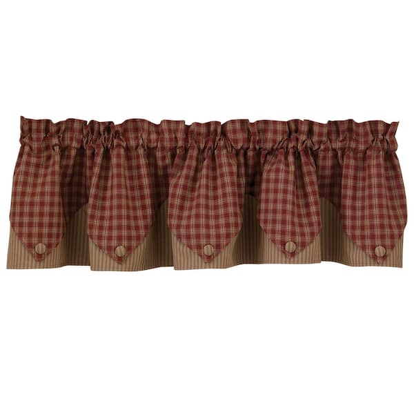 Park Designs Sturbridge Wine Point Valance