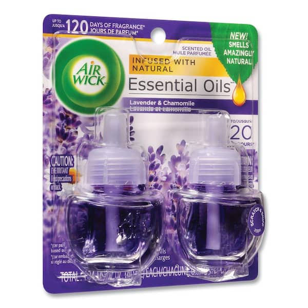 Air Wick 0.67 oz. Lavender and Chamomile Automatic Air Freshener Oil  Plug-In Refill (5-Count) 62338-93790 - The Home Depot