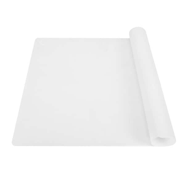 Double Thickness Silicone Mat Heat Resistant Non Stick Waterproof Kitchen Countertop Protector Clear 1 Piece