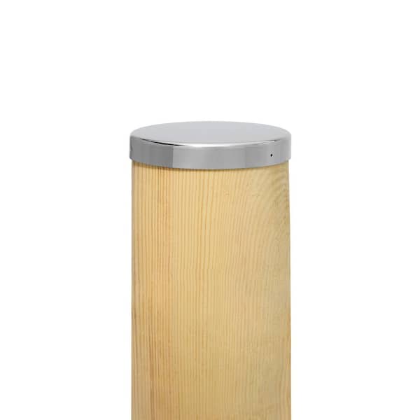 Protectyte 9-1/4 in. Diameter Stainless-Steel Piling Cap Pan Style