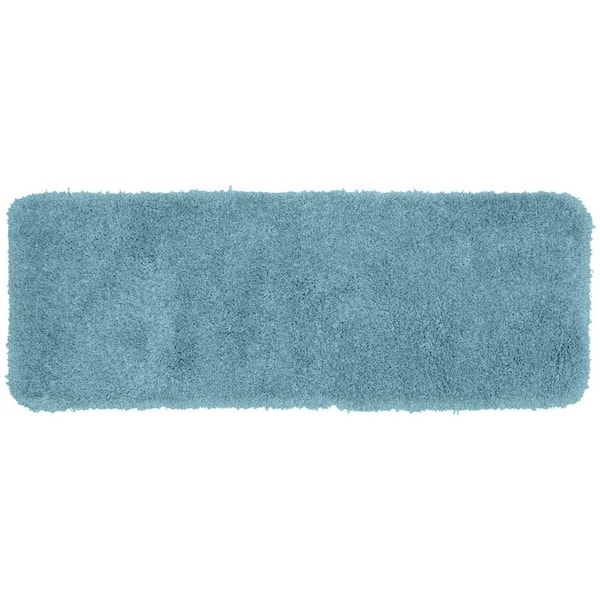 Garland Rug Serendipity Basin Blue 22 in. x 60 in. Washable Bathroom Accent Rug