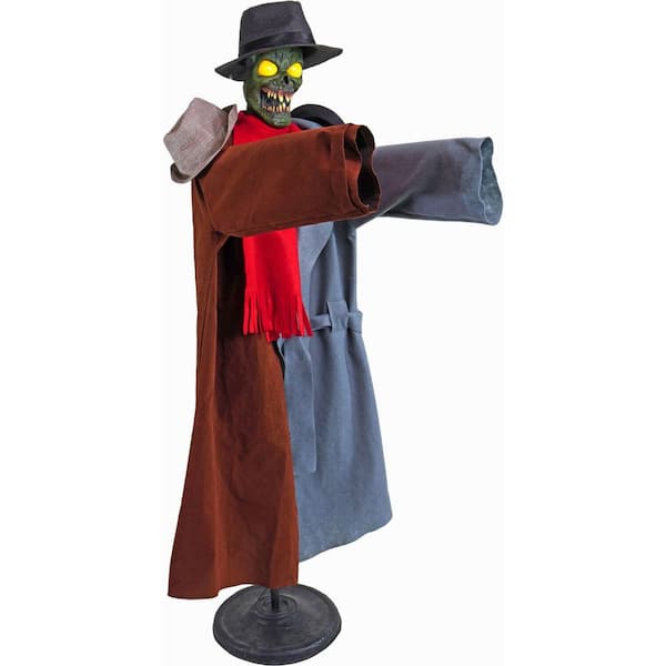 Haunted Hill Farm - 67 in. Life-Size Animatronic Coatrack Monster by Tekky Halloween Decoration with Motion-Activated Sounds