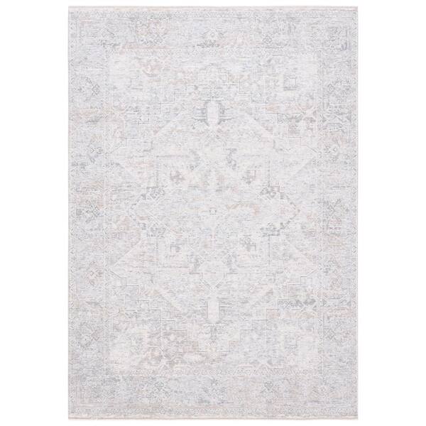 SAFAVIEH Marmara Beige/Gray/Blue 5 ft. x 8 ft. Border Floral Area Rug