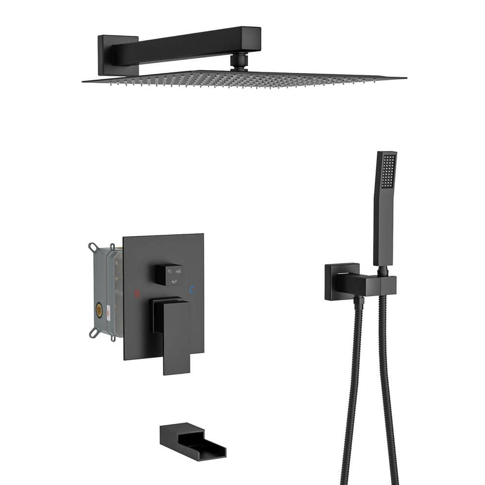 10 in. Single Handle 1-Spray Tub and Shower Faucet 1.8 GPM with Shower Head