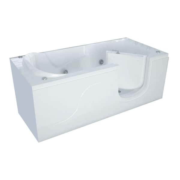 Universal Tubs 5 ft. x 30 in. Walk-In Whirlpool Tub in White