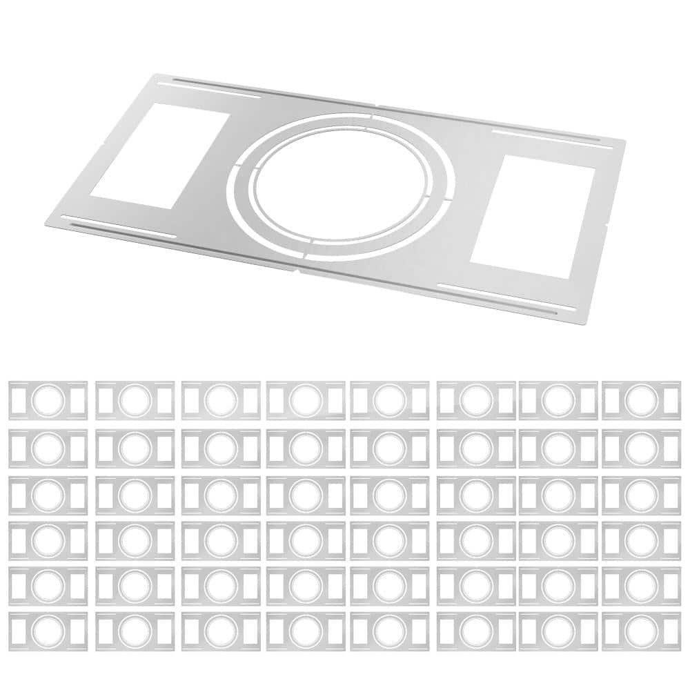New Construction Mounting Plate,8.4-9-11.2 in. Mounting Frame for Round Canless Recessed Fixtures (48-pack) price history on PriceWatchPro