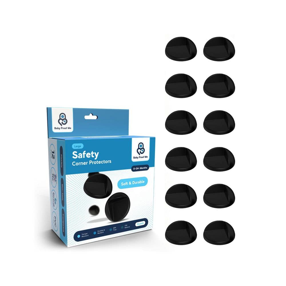 Large TPE Safety Corner Protectors (12-PACK) Black price history on PriceWatchPro