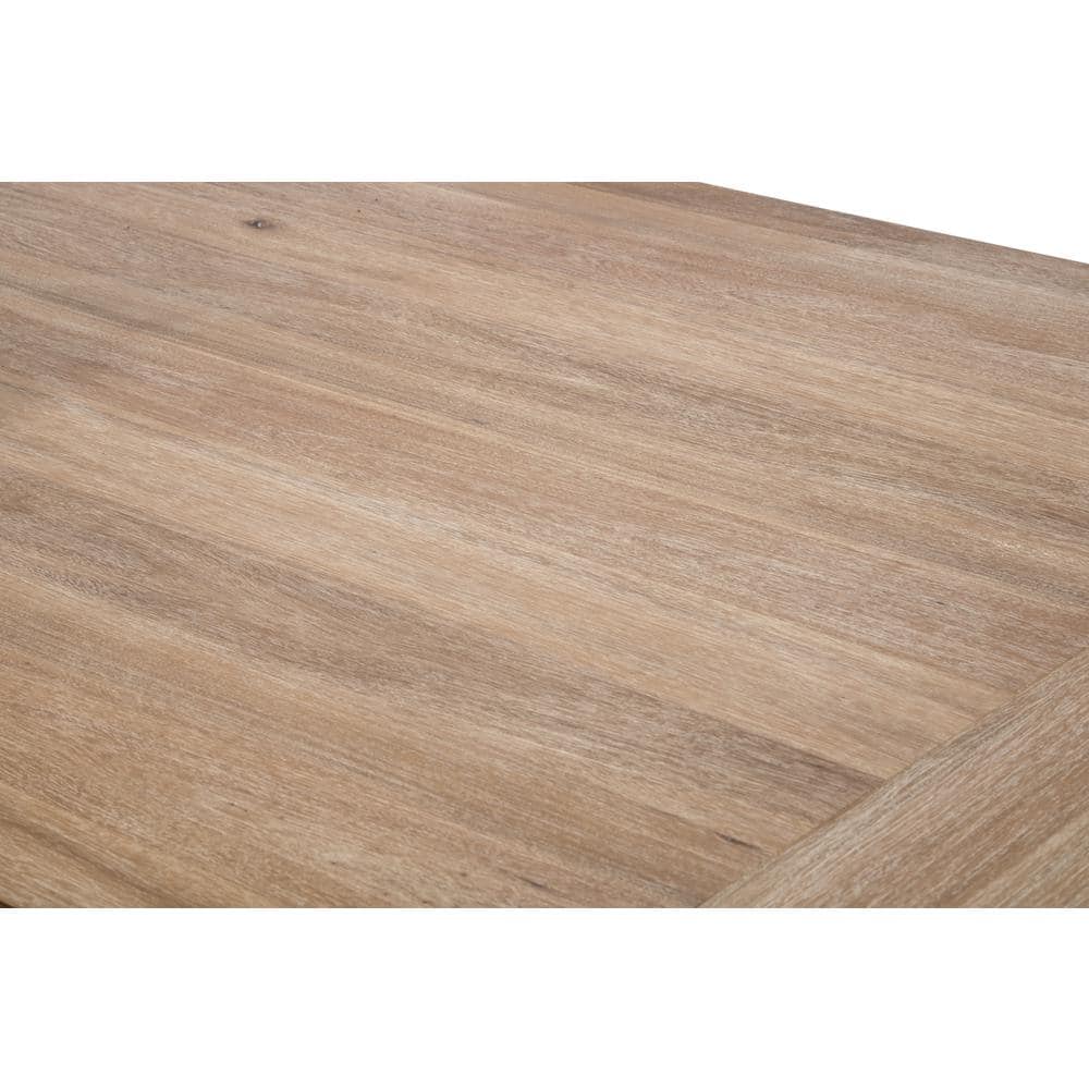 Rustic Natural Reclaimed Wood Extendable Dining Table
