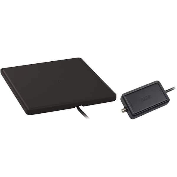 RCA Home Theater Style Multi-Directional Digital Flat Amplified Antenna, Black