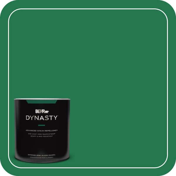 BEHR DYNASTY 1 qt. #460B-7 Pine Grove Semi-Gloss Enamel Interior Stain-Blocking Paint and Primer