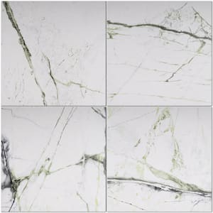 Senzia Strange 7.87 in. x 7.87 in. Matte Porcelain Marble look Floor and Wall Tile (10.76 sq. ft./Case)