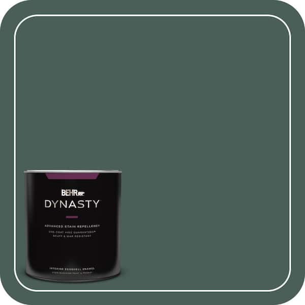 BEHR DYNASTY 1 qt. #ICC-86 New Hunter Eggshell Enamel Interior Stain-Blocking Paint & Primer