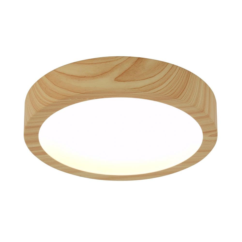 Artika Dryad 10 in. 1 Light 5CCT Wood Finish Selectable LED