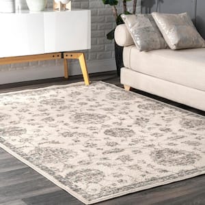 Clarissa Vintage Faded Beige 5 ft. x 8 ft. Area Rug