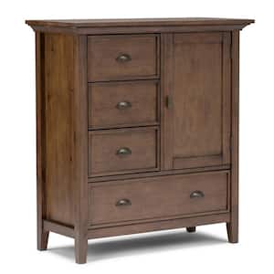 Redmond Solid Wood 39 in. Wide Transitional Medium Storage Cabinet in Rustic Natural Aged Brown