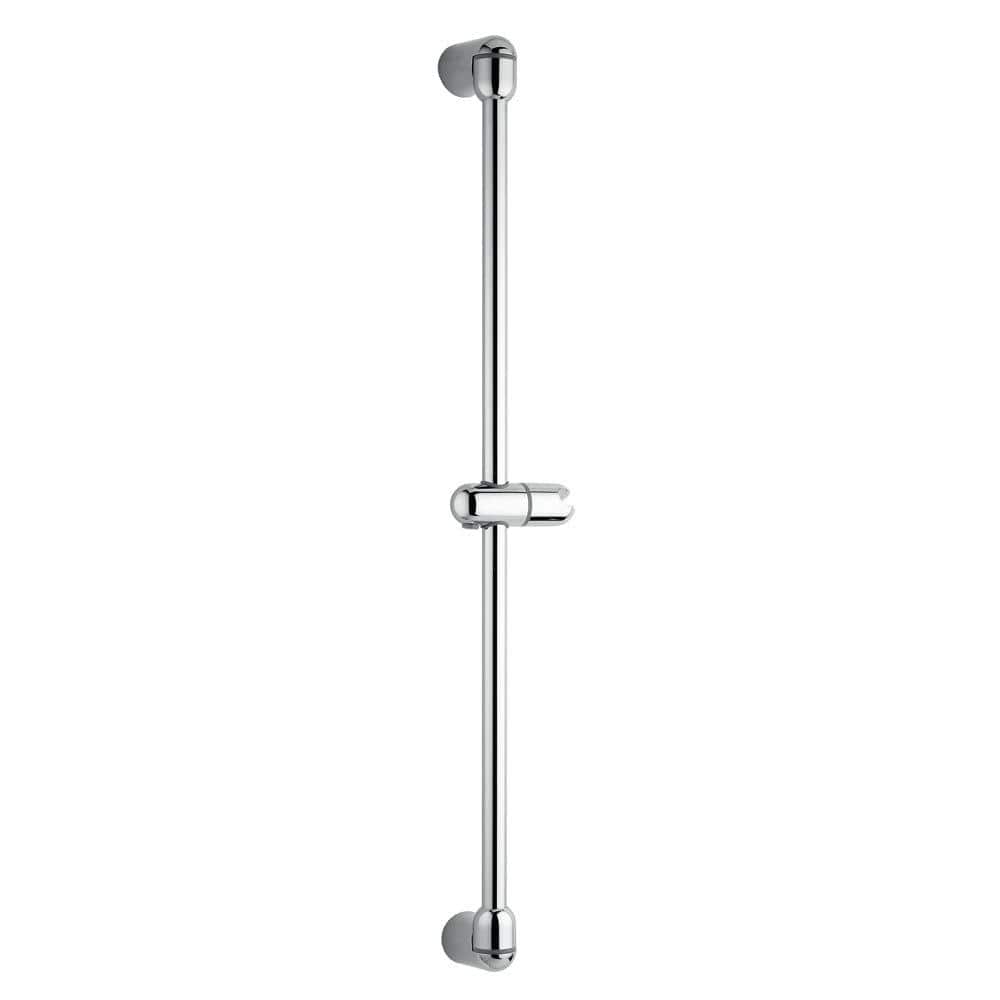 Adjustable Chrome Wall-Mounted Shower Slide Bar