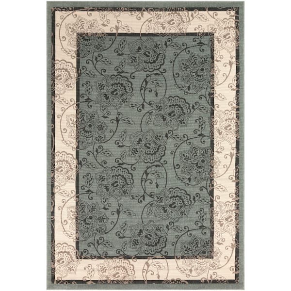 Livabliss Tereza Sage 8 ft. x 11 ft. Indoor/Outdoor Patio Area Rug