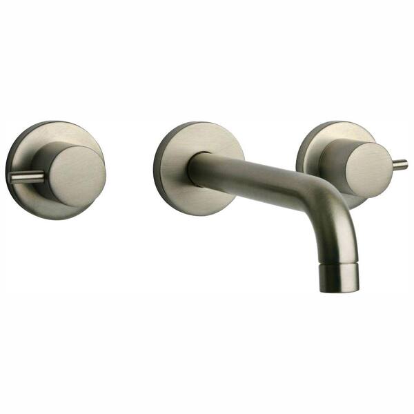 LaToscana Elba 8 in. 2-Handle Mid-Arc Bathroom Faucet in Brushed Nickel