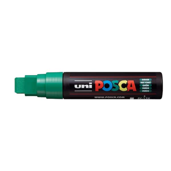 POSCA PC-17K Extra Broad Rectangular Chisel Paint Marker, Green 076823 -  The Home Depot