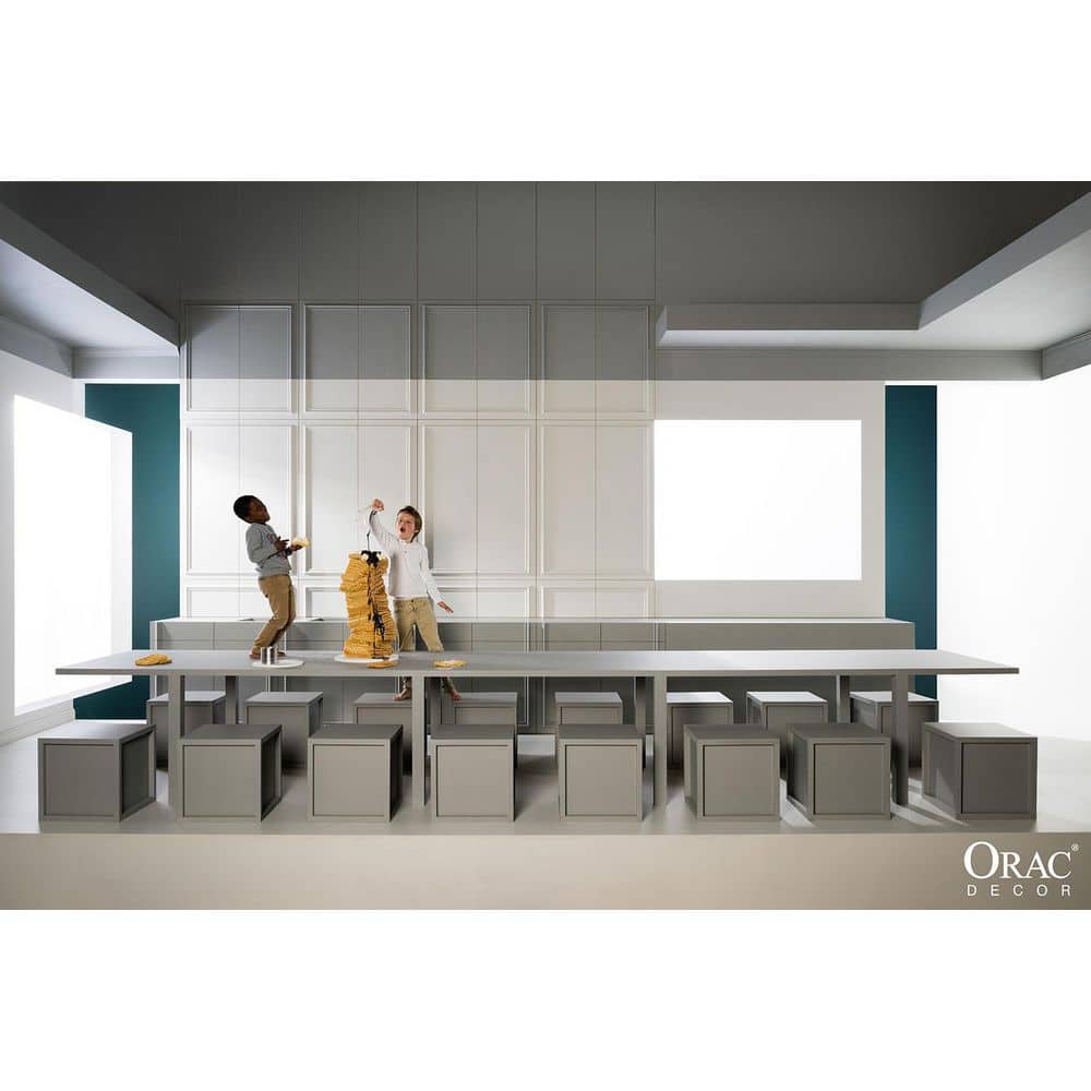 Primed White High Impact Polystyrene Baseboard Moulding Set