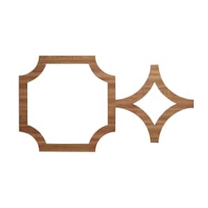 42 3/8 in. x 23 3/8 in. x 1/4 in. Walnut Large Anderson Decorative Fretwork Wood Wall Panels (20-Pack)