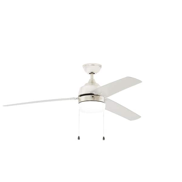 Home Decorators Collection Carrington, Carrington 60 In Led Indoor Outdoor White Ceiling Fan With Light Kit