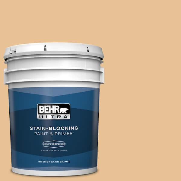 BEHR ULTRA 5 gal. #M250-3 Apple Turnover Extra Durable Satin Enamel Interior Paint & Primer