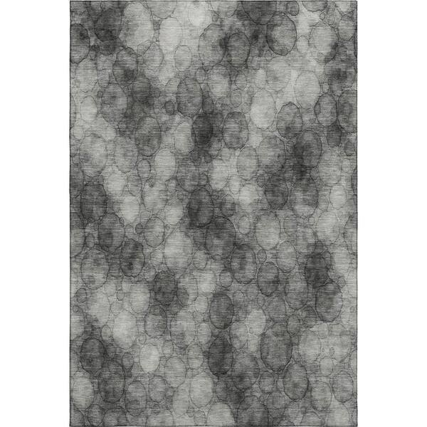 Mayfield Premium Machine Washable Abstract AMF2424 Ivory 10 ft. x 14 ft. Area Rug