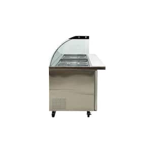 70.4 in. 20.6 cu. ft. Commercial Salad Bar Refrigerated Buffet Cold table ES71L in Stainless Steel