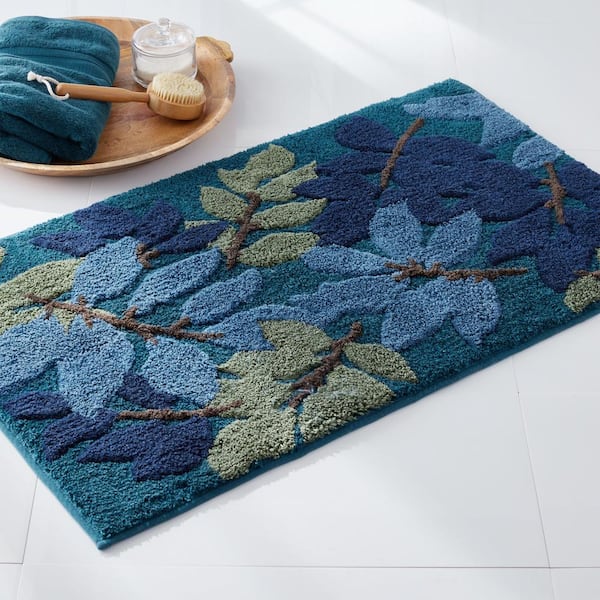 Shop Bittman Reversible High Pile Tufted Bath Rug Aqua-MP72-5668