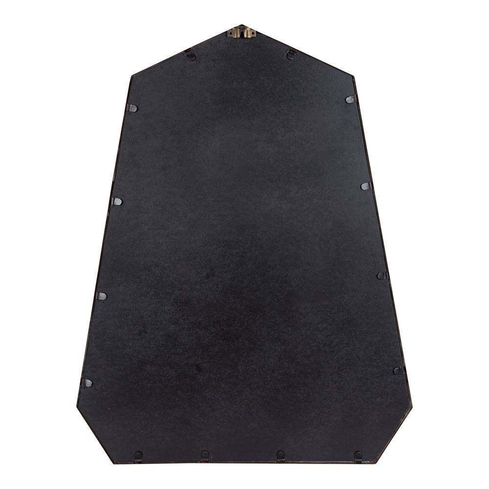 Hammell 23" x 30" Gold Geometric Heptagon Wall Mirror