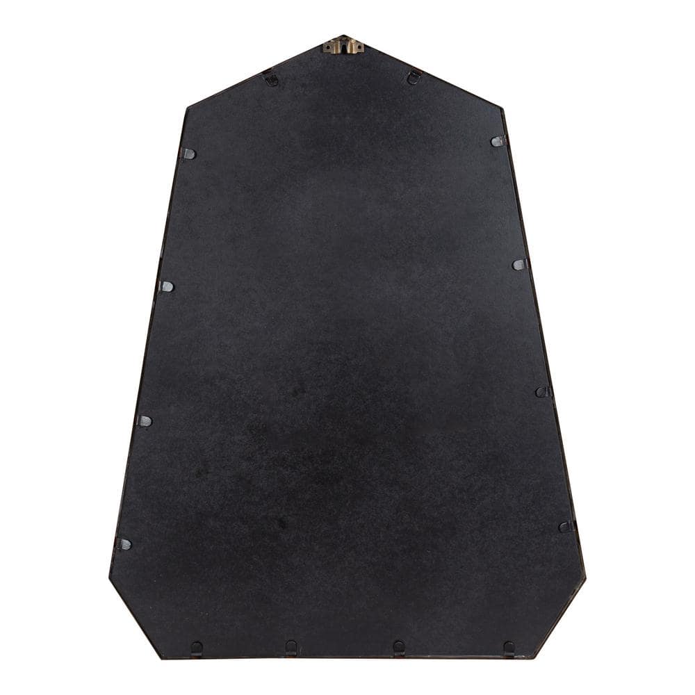 Hammell 23" x 30" Gold Geometric Heptagon Wall Mirror