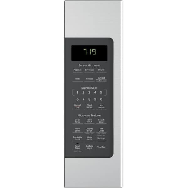 Ge 1 9 Cu Ft Over The Range Microwave In Stainless Steel With Sensor Cooking Jvm7195skss The Home Depot