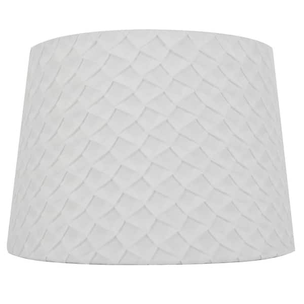 Table Lamp Shade, Textured Lamp Shade White