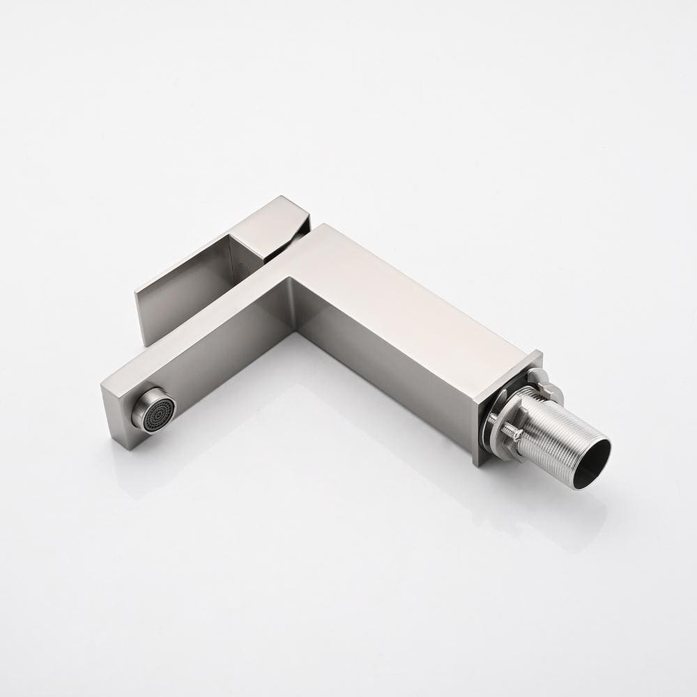 Brushed Nickel Single Handle Stainless Steel Bathroom Faucet