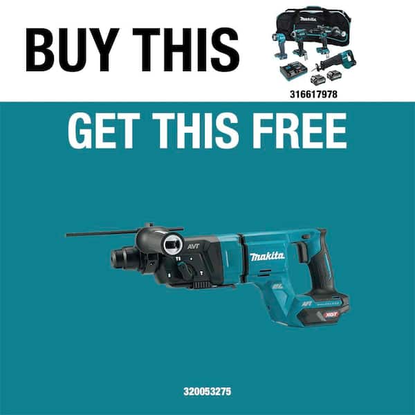 40V Max XGT Brushless Cordless 4-Piece Combo Kit (Hammer Driver-Drill/Impact Driver/Recip Saw/Flashlight) 2.5Ah/4.0Ah
