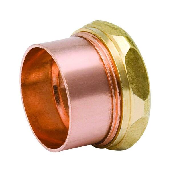 Everbilt 1-1/2 in. Copper DWV Cup x Slip-Joint Trap Adapter Fitting A ...