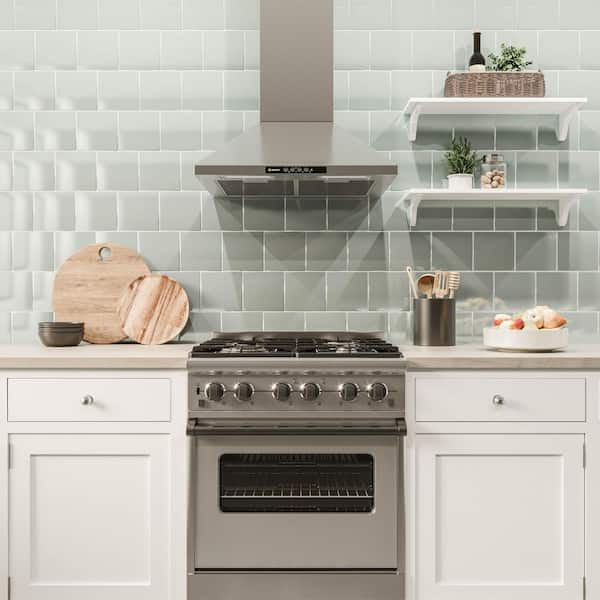 Restore Cool Mint 6 in. x 6 in. Glazed Ceramic Sample Tile