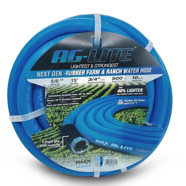 AG-LITE 5/8 in. x 15 ft. Heavy Duty Rubber Water Hose