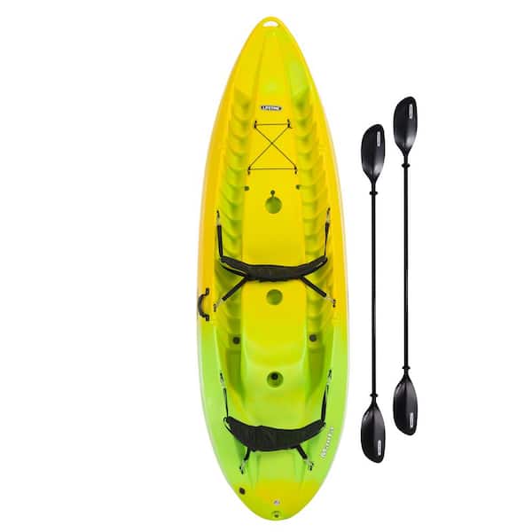 Lifetime 10 ft. Manta 100 Yellow and Lime Tandem Kayak with Paddles